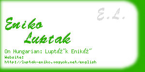 eniko luptak business card